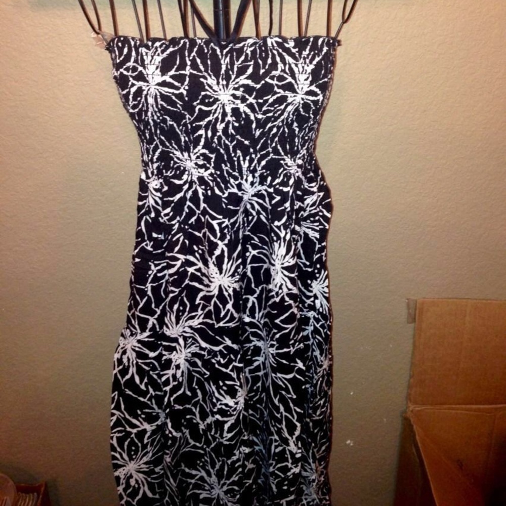 Vintage Abstract Figure Flattering Deadstock Summer Dress Sundress Vacay NWT - Picture 6 of 6